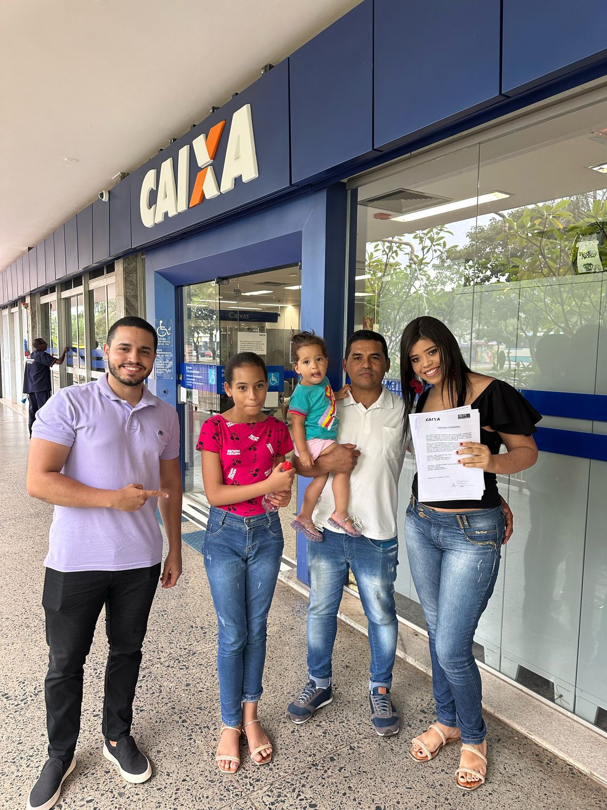 Família aprovada na Caixa